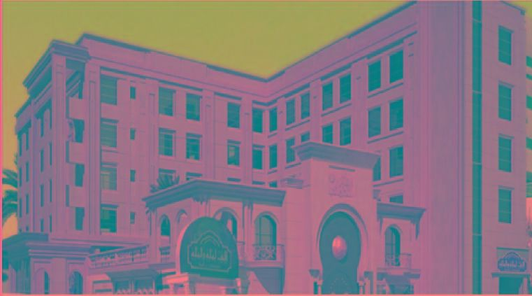 사우전드 나이츠 호텔 암만 외부 사진 The hotel's entrance